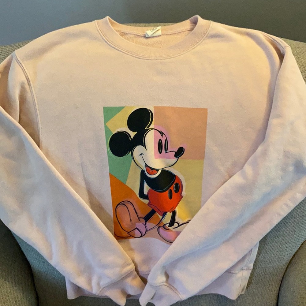 Uniqlo Pink Mickey Sweatshirt